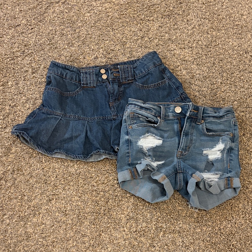 Denim Skirt and Shorts bundle